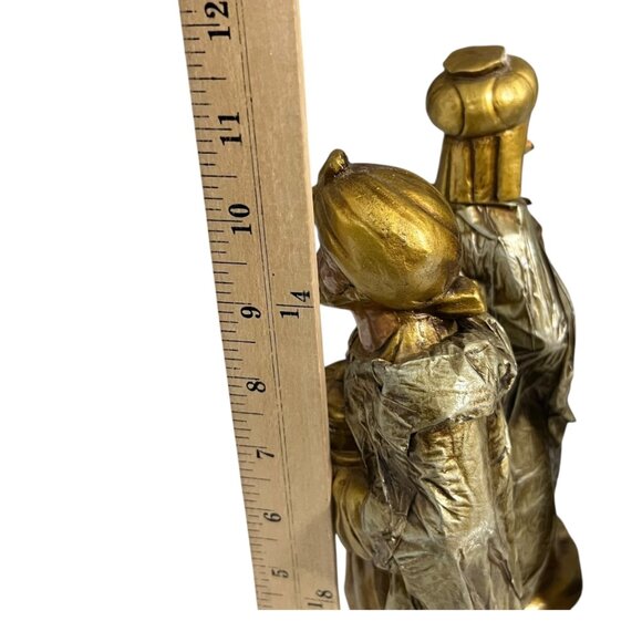 Vintage “Made‎ in Japan” Three Wise Men Nativity Figurines Gold Robes 1940s-60s - Picture 7 of 8